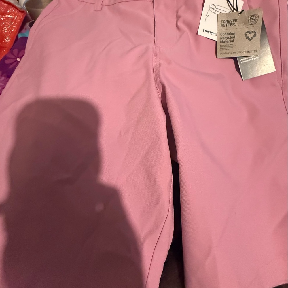 Puma Pink Golf Shorts